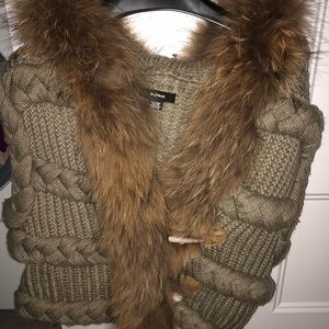 Rudsak vest with real fur - one size -
